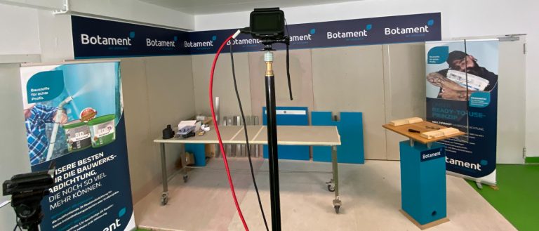 Online-Tagung eines Baustoffherstellers