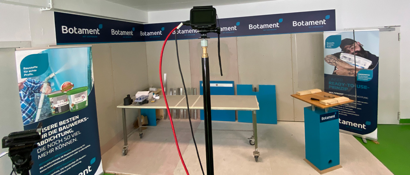 Online-Tagung eines Baustoffherstellers